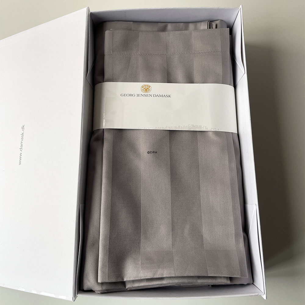 Georg Jensen Damask Bettwäsche, Vertical, Grau, 140x200, 2 Sets