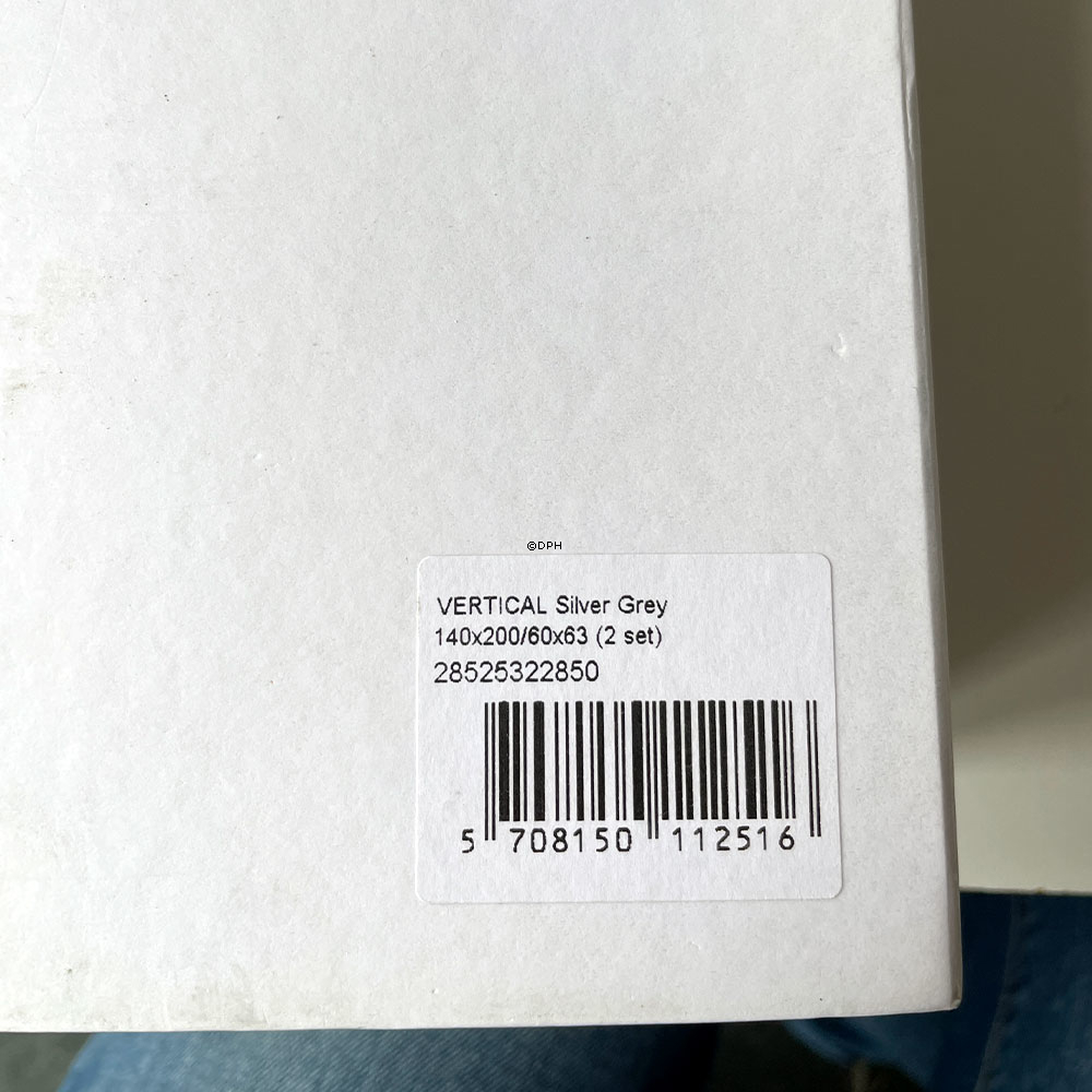 Georg Jensen Damask Bettwäsche, Vertical, Grau, 140x200, 2 Sets