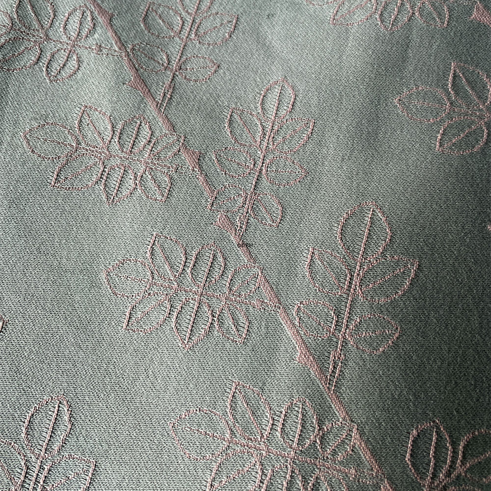 Georg Jensen Damask Tischdecke, grau/hellrosa, alt, die Tischdecke misst 160 x 300 cm