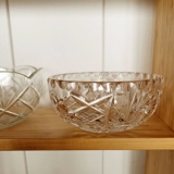 Kristallglas kleine Schale mit Gravuren