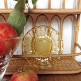 Kleine Glastassenuntersetzer mit Schliffen, Set aus 5 Stück