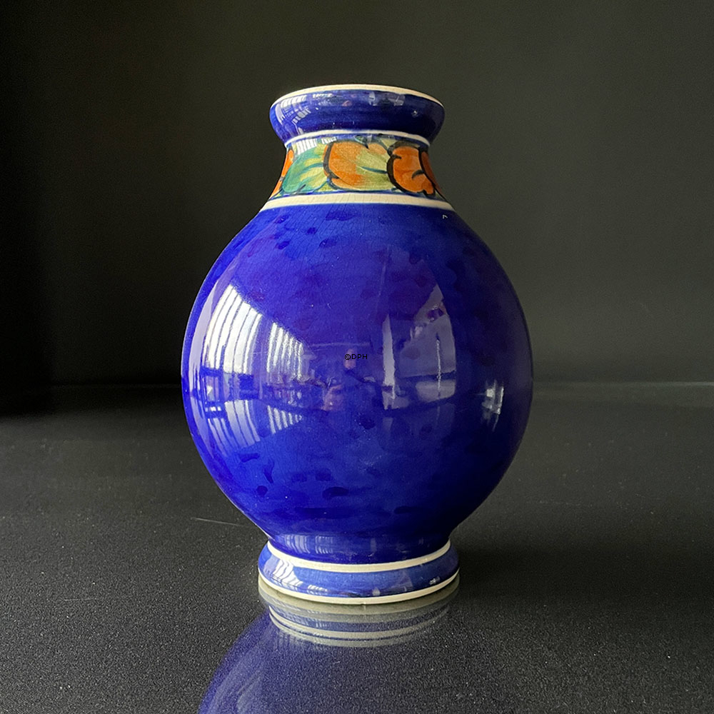 Aluminia Vase mit Blumendekor Nr. 1268-1084