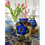 Aluminia Vase mit Blumendekor Nr. 546-345