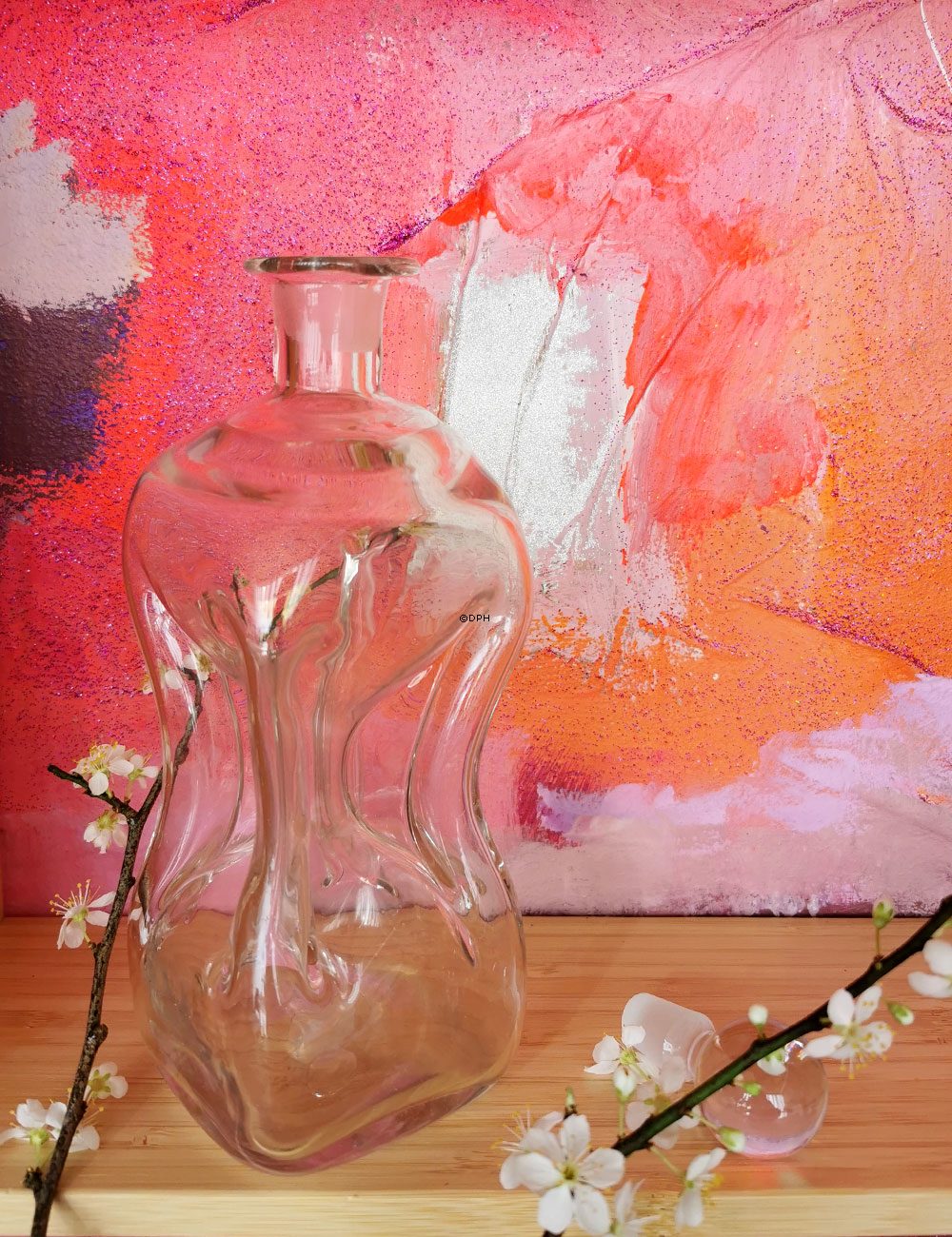 Holmegaard Glas Krugflasche mit Verschluss