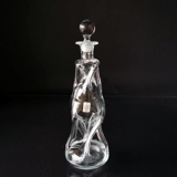 Holmegaard Glas Gedrehte Krugflasche mit Verschluss
