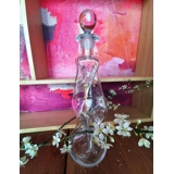 Holmegaard Glas Gedrehte Krugflasche mit Verschluss