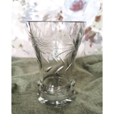 Glas Vase mit Schliffen