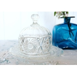 Käseglocke, Glas mit Gravuren