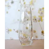 Glas Vase mit Schliffen