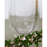 Glas Vase mit Schliffen