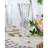 Kleine Kristallglass Vase mit Gravuren