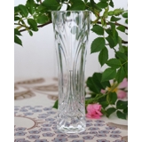Kleine Kristallglass Vase mit Gravuren