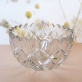 Kristallglas kleine Schale mit Gravuren