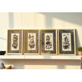 Björn Wiinblad Lithografien - Die Vier Jahreszeiten, 4 Stück