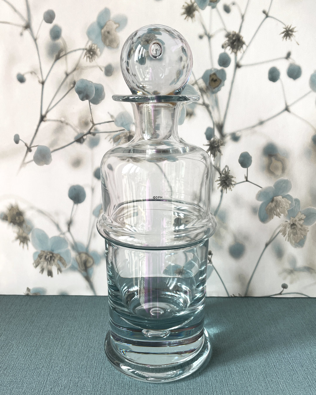 Holmegaard Regiment-Karaffe mit 4 Schnapsgläsern