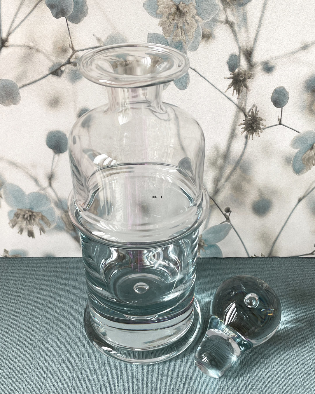 Holmegaard Regiment-Karaffe mit 4 Schnapsgläsern