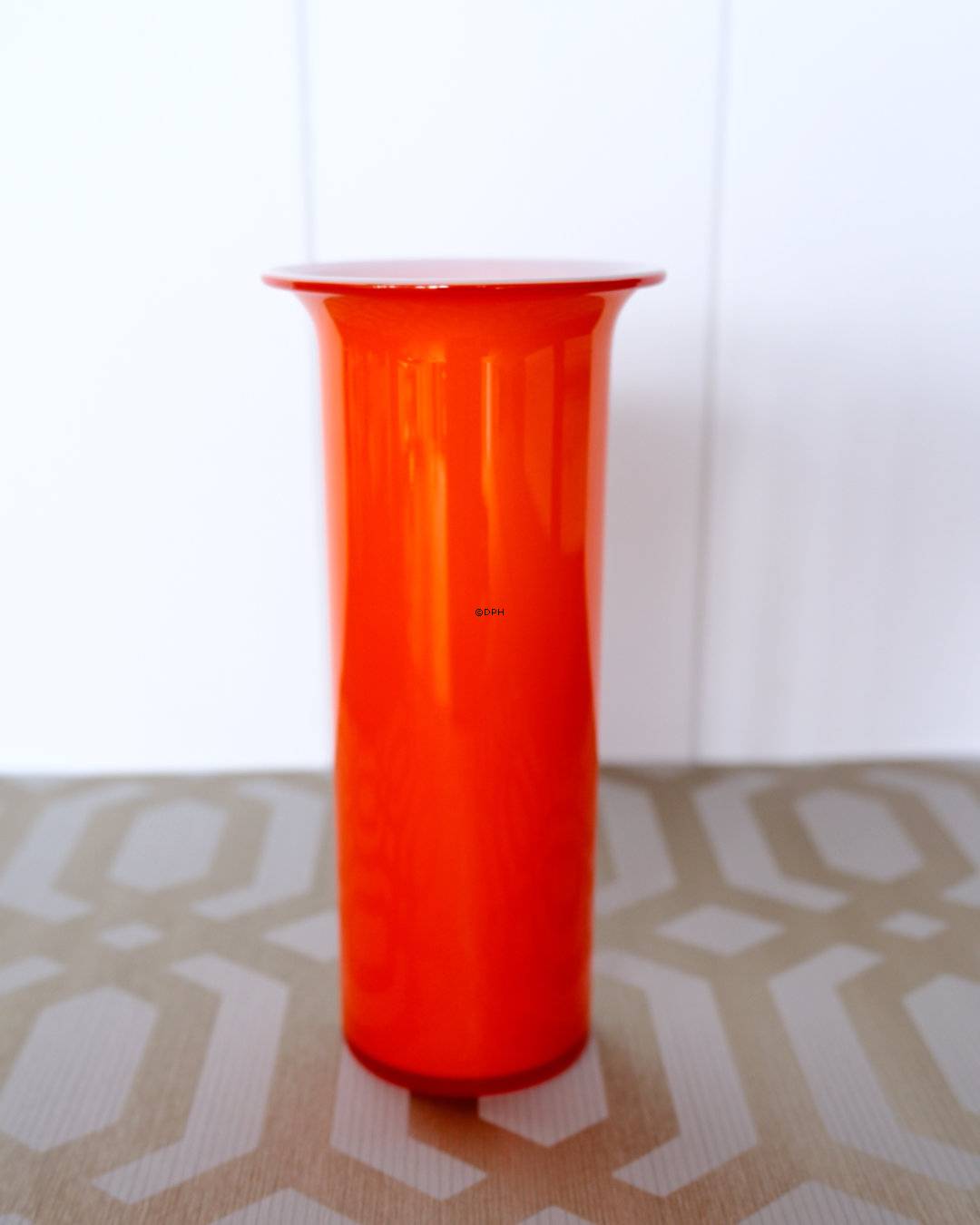 Holmegaard Orange Palette Vase, Design Michael Bang