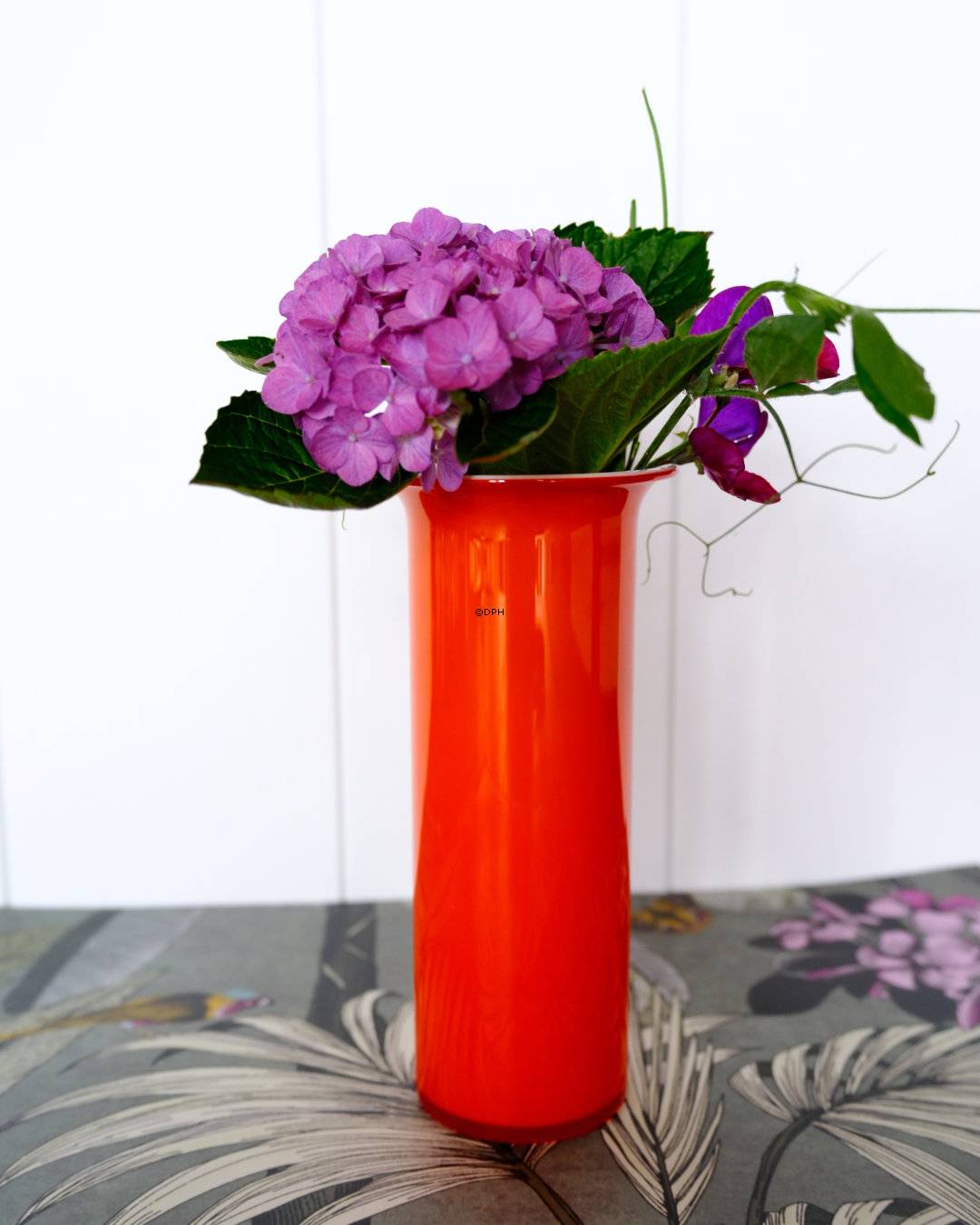 Holmegaard Orange Palette Vase, Design Michael Bang