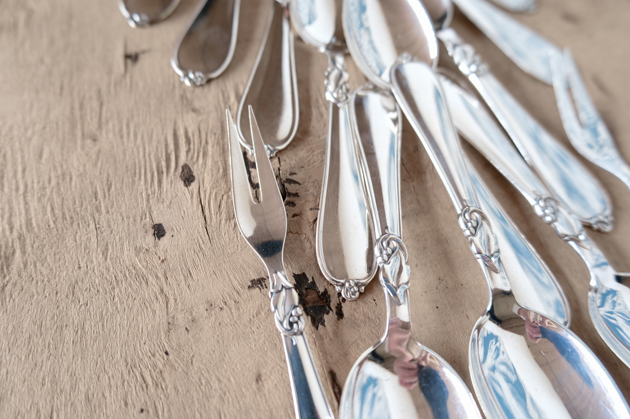 Cohr Denmark Atla Hertha versilbertes Besteck, 14 teile