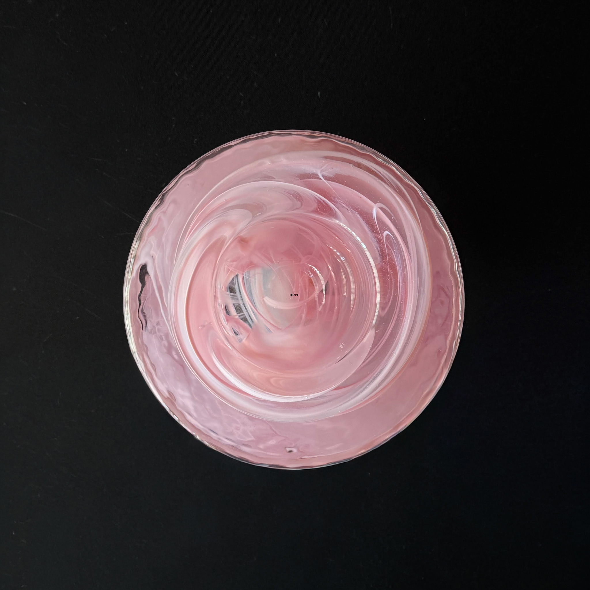 Kosta Boda Atoll Glas-Teelichthalter, rosa