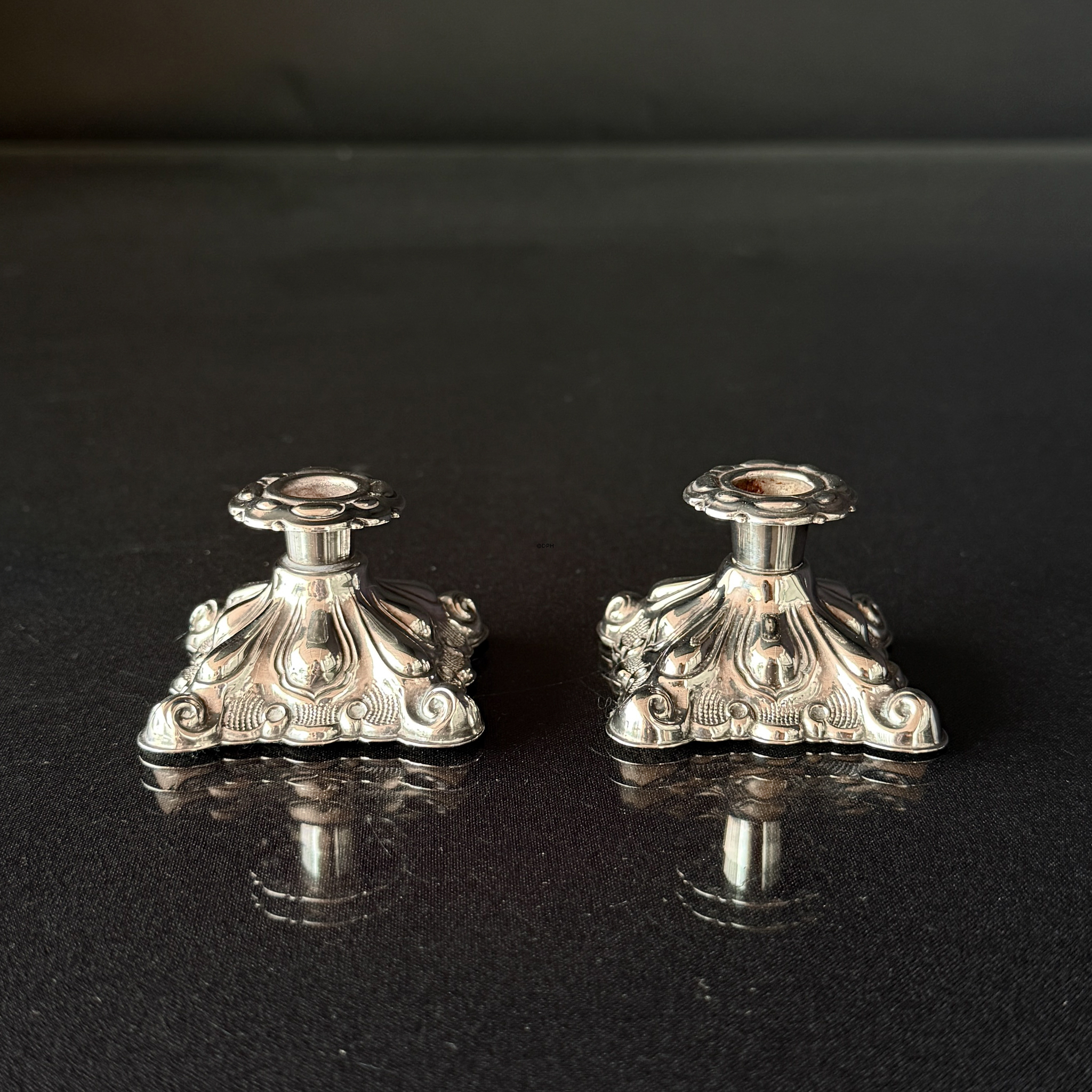 Silber Kerzenständer, 2 Stück