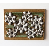 Relief mit Blumen, Michael Andersen & Søn Steinzeug Nr. 6320