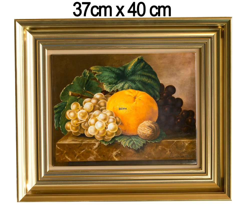 Porzellanbilder mit Blumen - 4er-Set J. L. Jensen - Royal Copenhagen