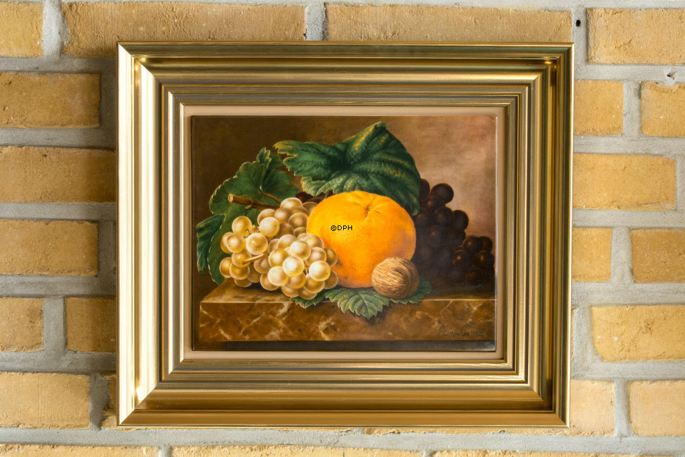 Porzellanbilder mit Blumen - 4er-Set J. L. Jensen - Royal Copenhagen