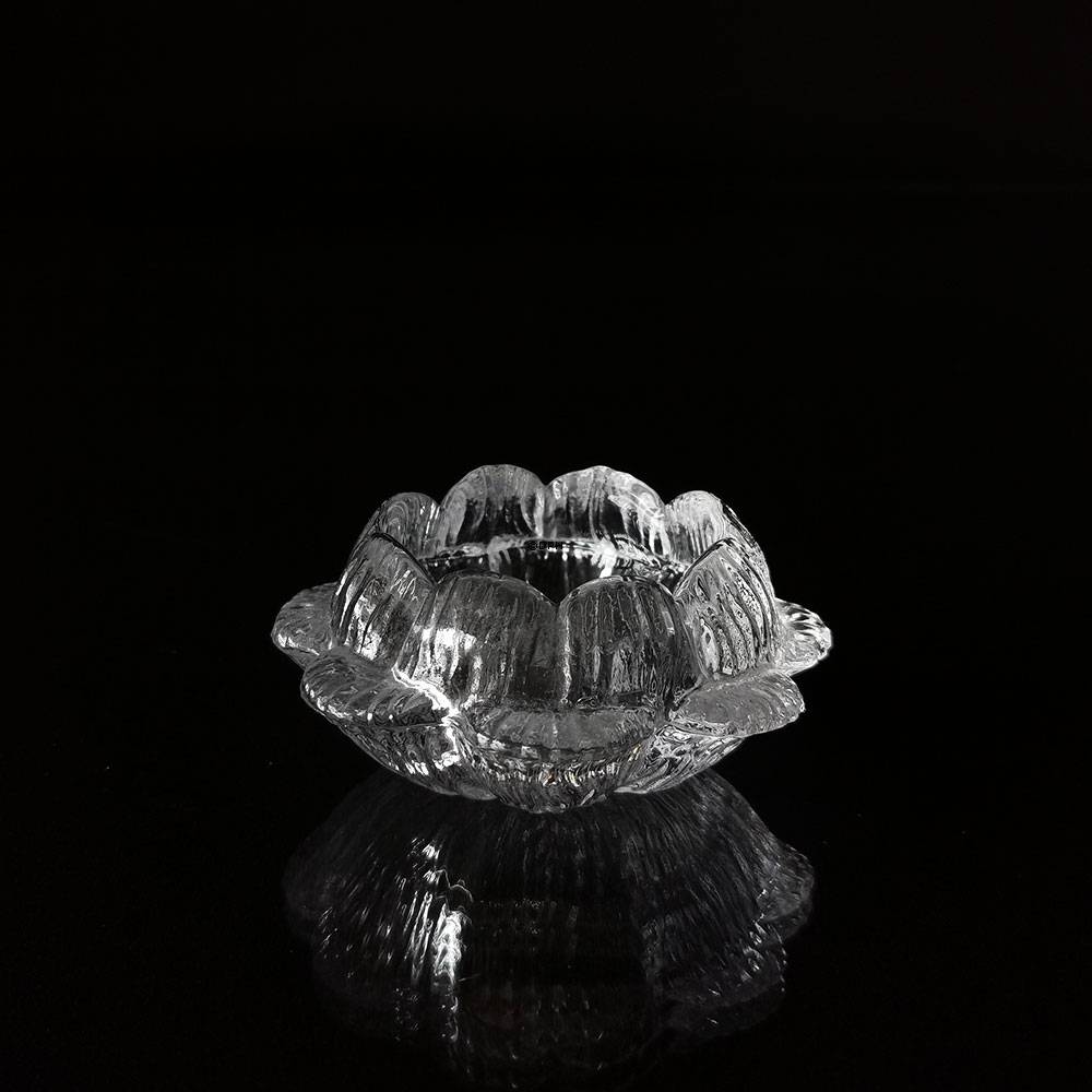 Holmegaard Gießkanne Kerzenhalter, Klar Glas, 10 cm