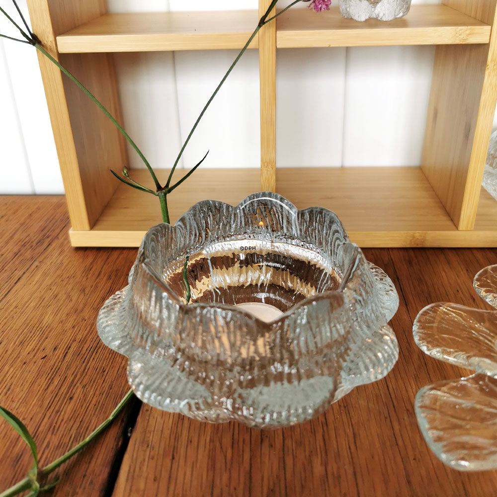 Holmegaard Gießkanne Kerzenhalter, Klar Glas, 12 cm