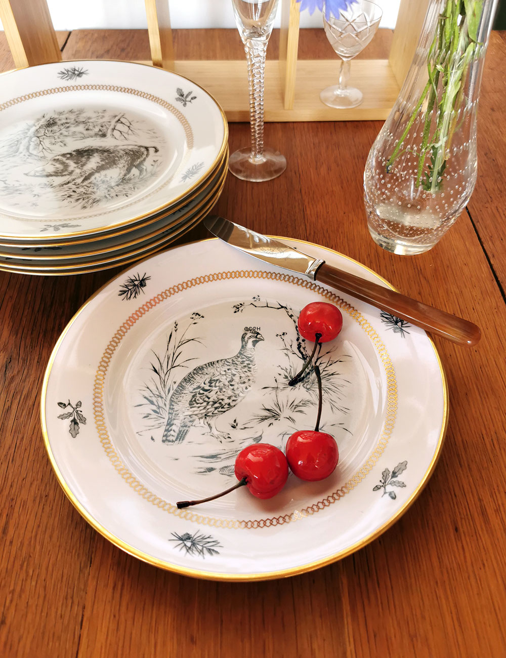 Kahla Könitz Platten mit Tieren, Set von 6 Stück