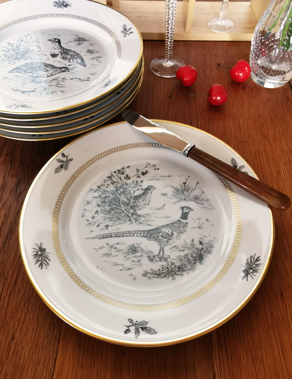 Kahla Könitz Platten mit Tieren, Set von 6 Stück