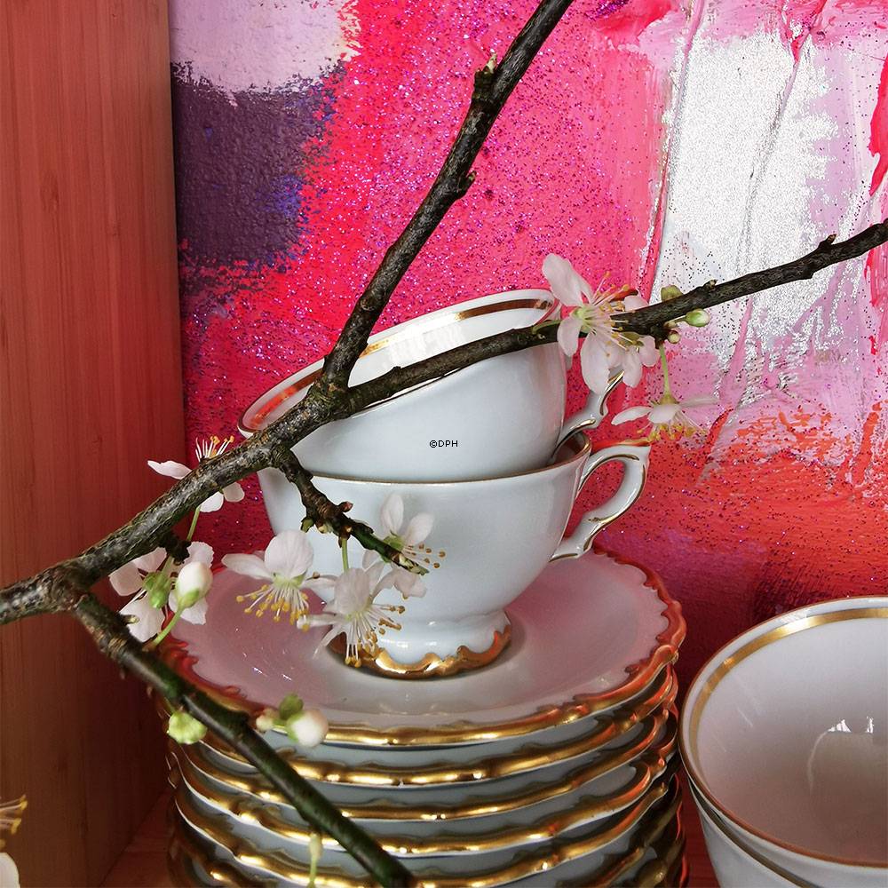 Kahla Espressotassen mit Untertassen, Set von 9 Stück