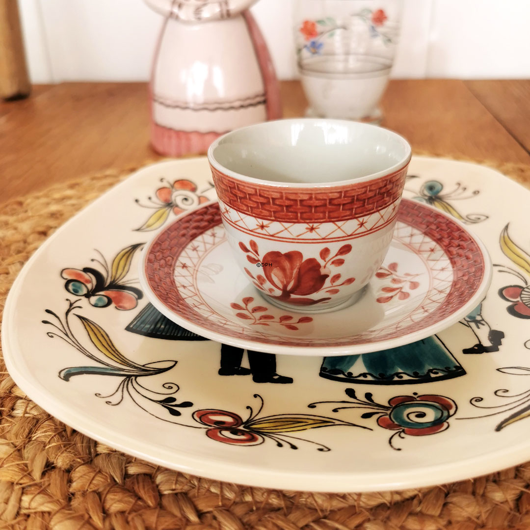 Stavangerflint, Teller mit Volkstänzern, 6 Stück