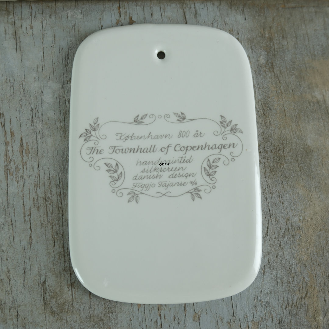 Figgjo Fayence-Platten zur Feier des 800-jährigen Bestehens von Kopenhagen, Set aus 6 Stück