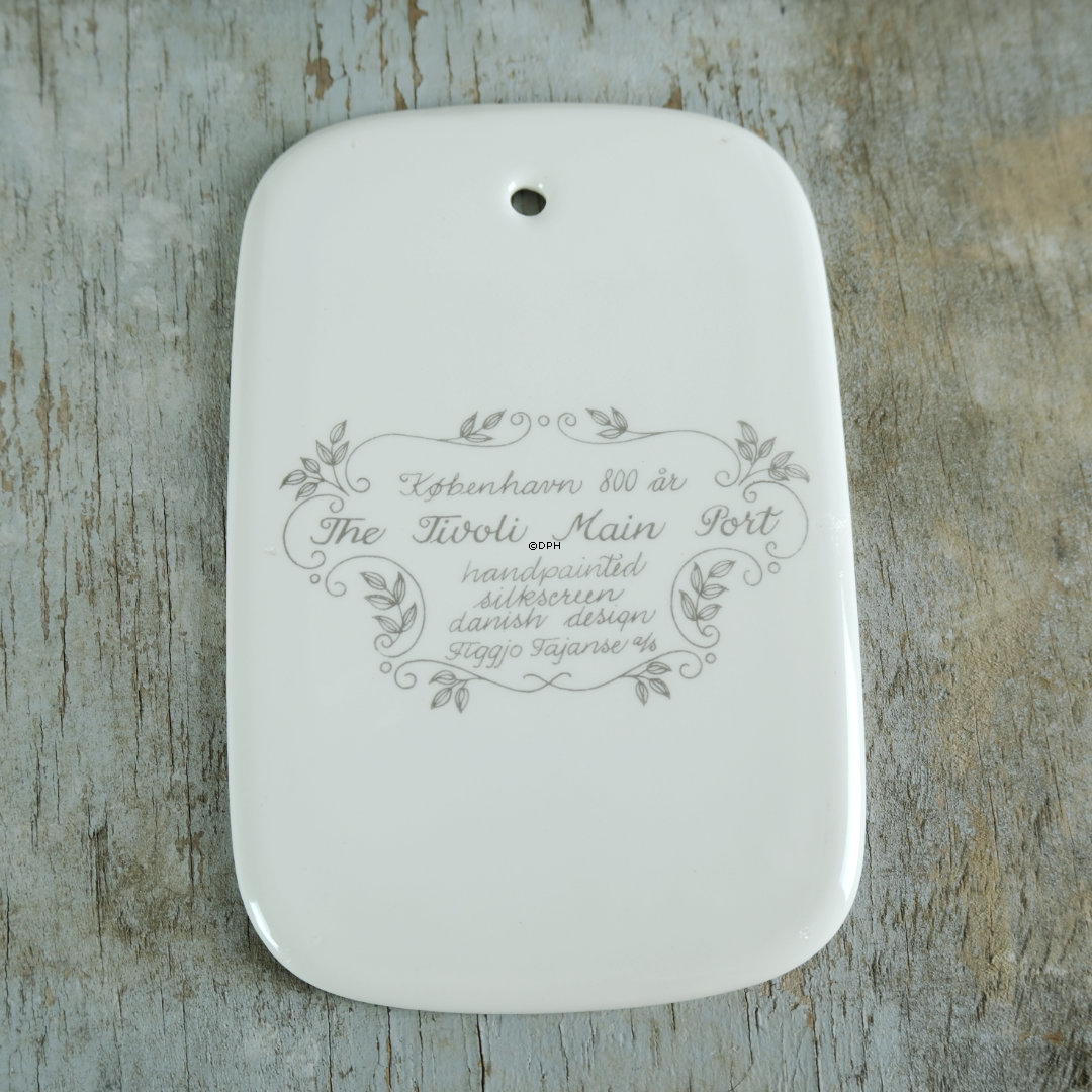 Figgjo Fayence-Platten zur Feier des 800-jährigen Bestehens von Kopenhagen, Set aus 6 Stück