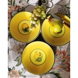 Aluminia Bellona Fruchtservice, Teller mit Früchten, 3 Stück