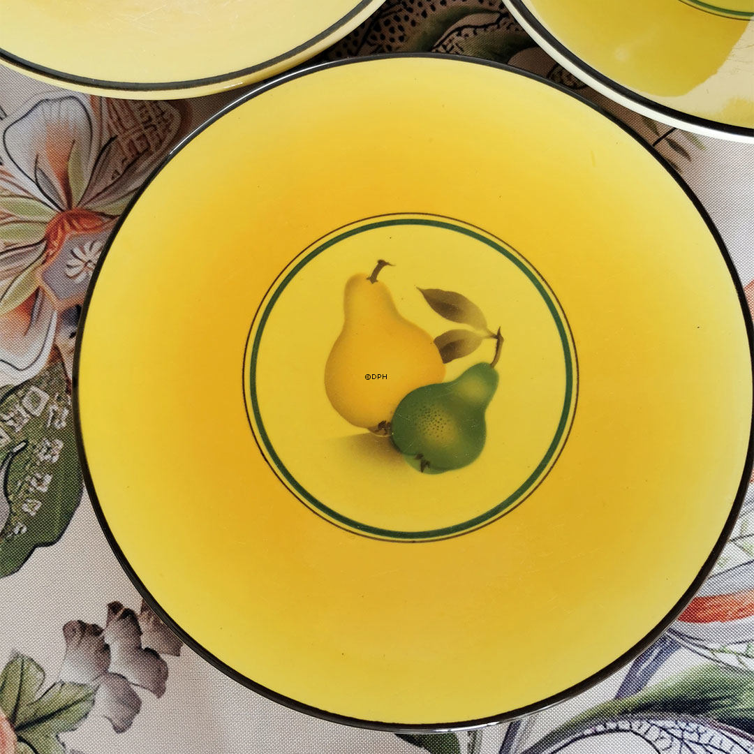 Aluminia Bellona Fruchtservice, Teller mit Früchten, 3 Stück