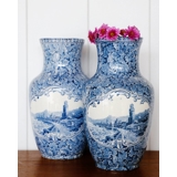 Rhein Ludwig Wessel Vasen mit Dekor aus Oberwesel, Set aus 2 Stück.