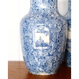 Rhein Ludwig Wessel Vasen mit Dekor aus Oberwesel, Set aus 2 Stück.