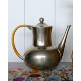 Kaffeekanne, Milchkännchen und Zuckerdose aus holländischem Zinn