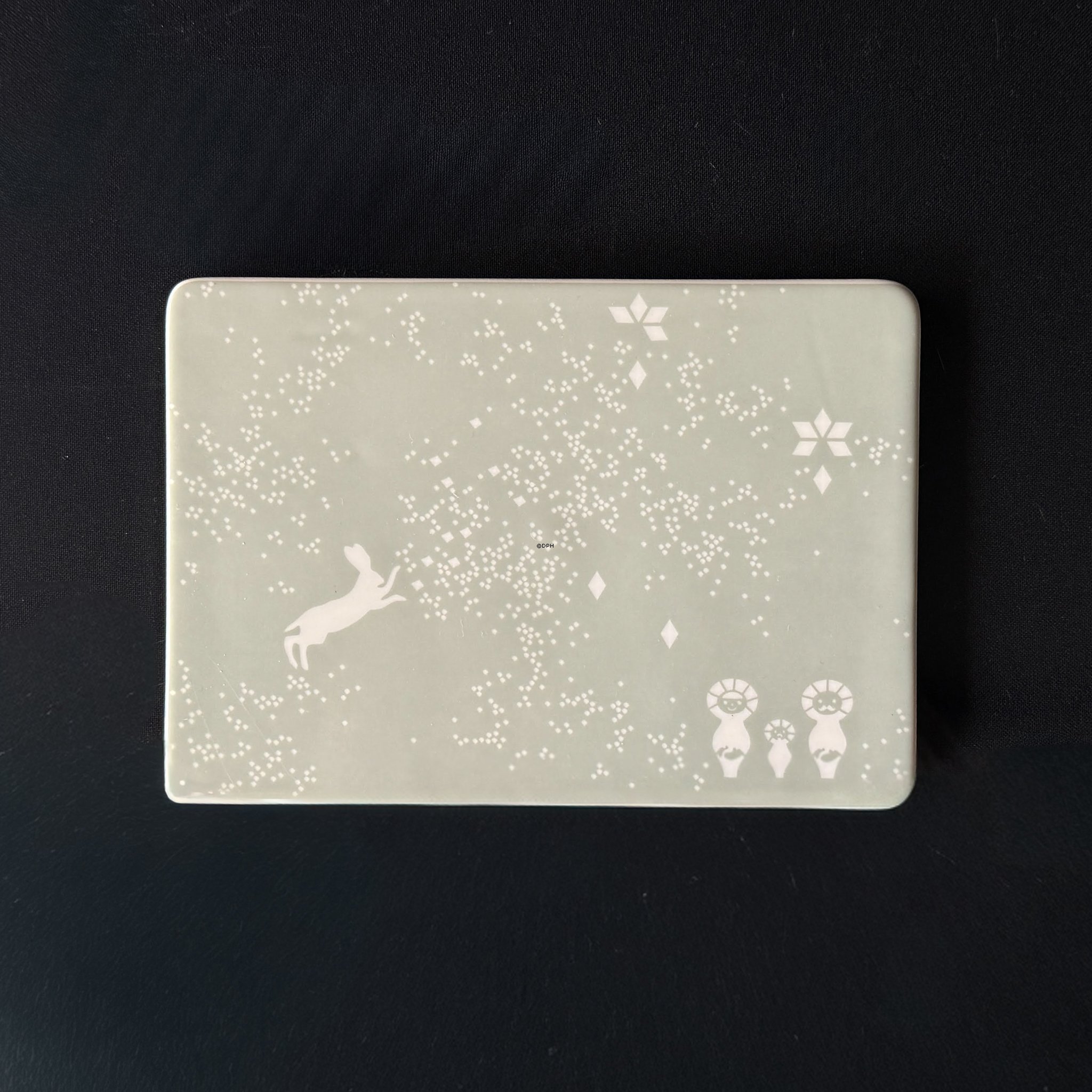 Georg Jensen Kachel mit Hase aus der Serie December Tales