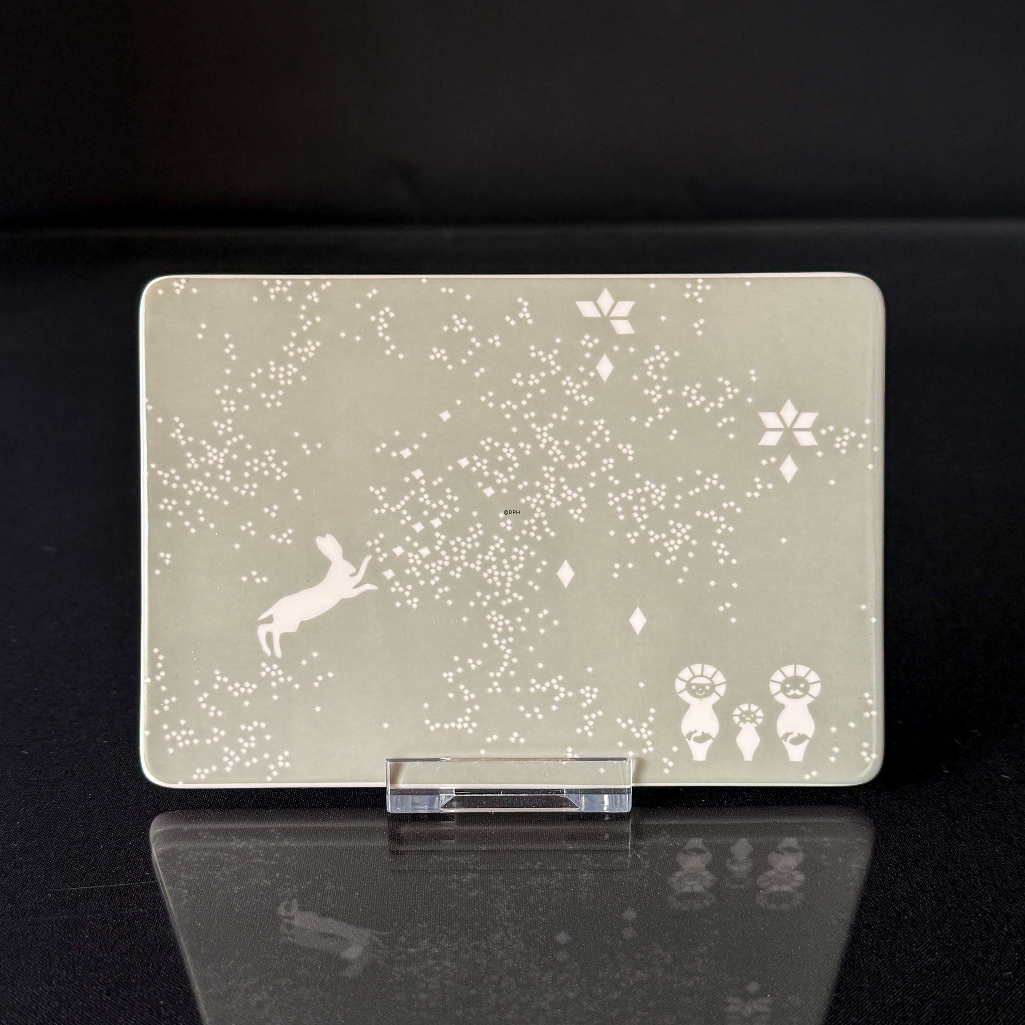 Georg Jensen Kachel mit Hase aus der Serie December Tales