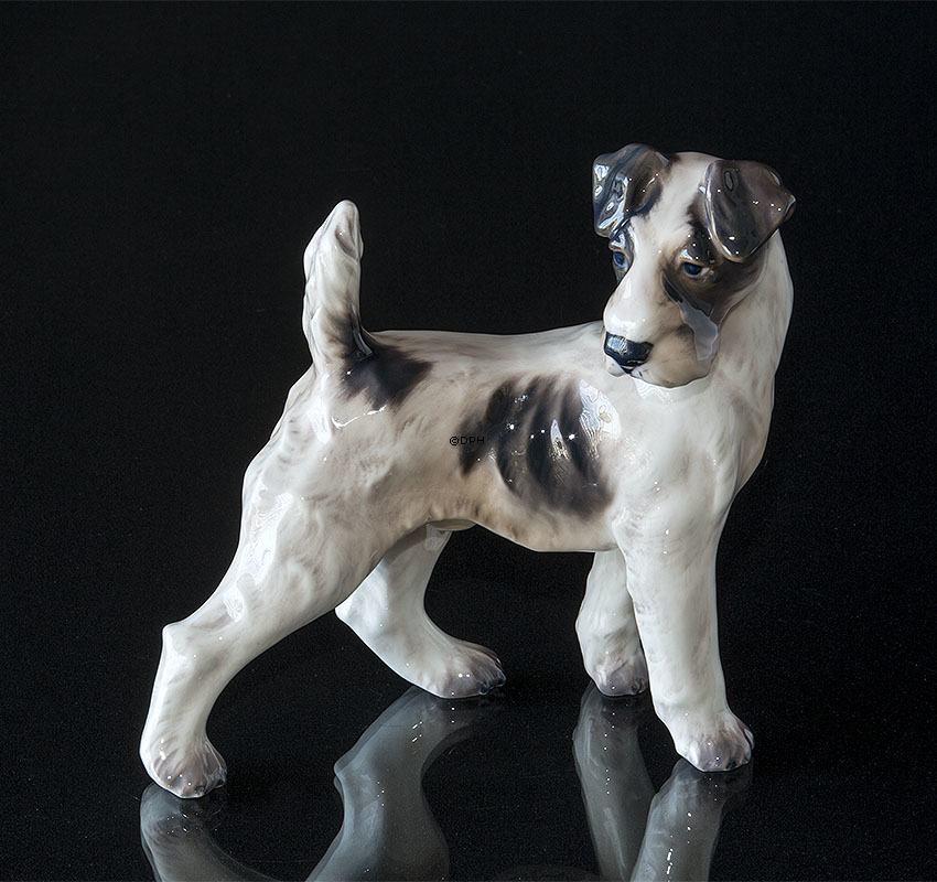 Foxterrier Stehend Dahl Jensen Figur Nr. 1001