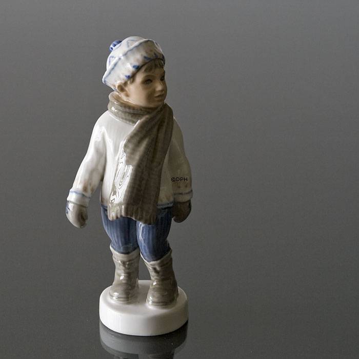 Winter "Junge mit Schal" Dahl Jensen Figur Nr. 1064