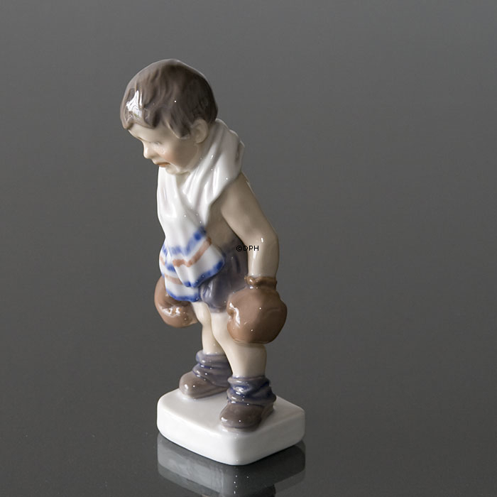 "Boxer" Junge mit Boxhandschuhen Figur Dahl Jensen Nr. 1069