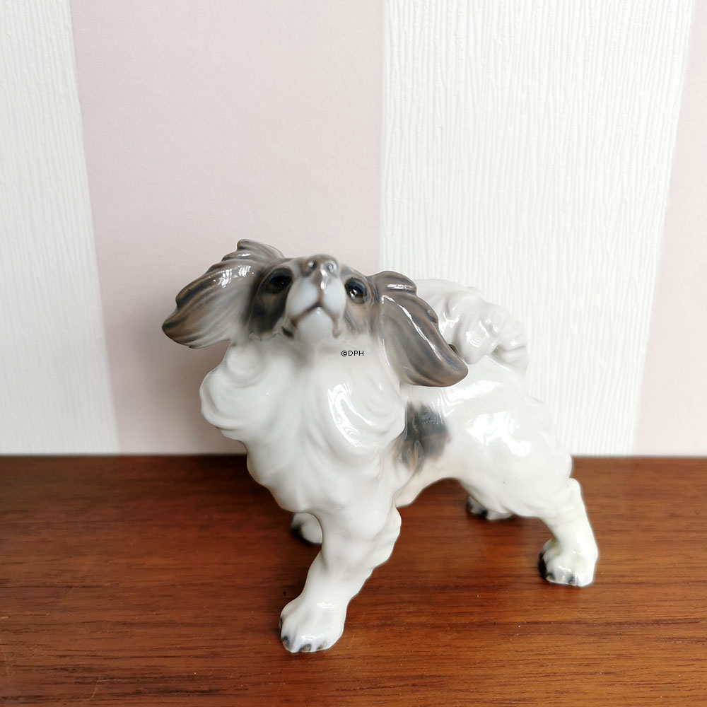 Dahl Jensen Hund Figur Papillon Nr. 1075