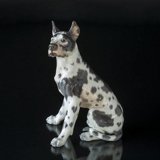 Dahl Jensen Dog figure, seated Grand Danois, no. 1111