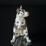 Dahl Jensen Dog figure, seated Grand Danois, no. 1111