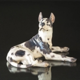 Dahl Jensen Hundefigur, liegender Grand Danois, Nr. 1112